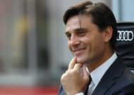 MILAN, ITALY - SEPTEMBER 11:  AC Milan coach Vincenzo Montella looks on before the Serie A match between AC Milan and Udinese Calcio at Stadio Giuseppe Meazza on September 11, 2016 in Milan, Italy.  (Photo by Marco Luzzani/Getty Images)